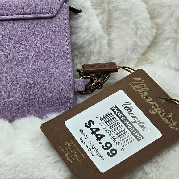 Brand New Wrangler Women's Purple Wallet New with tags by Montana West (NWT) - Picture 4 of 4